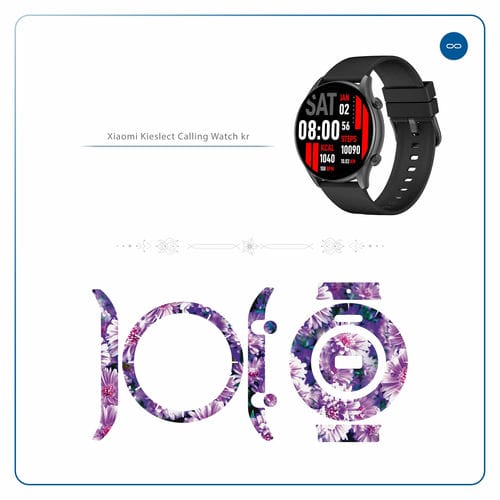 Xiaomi_Kieslect Calling Watch kr_Purple_Flower_2